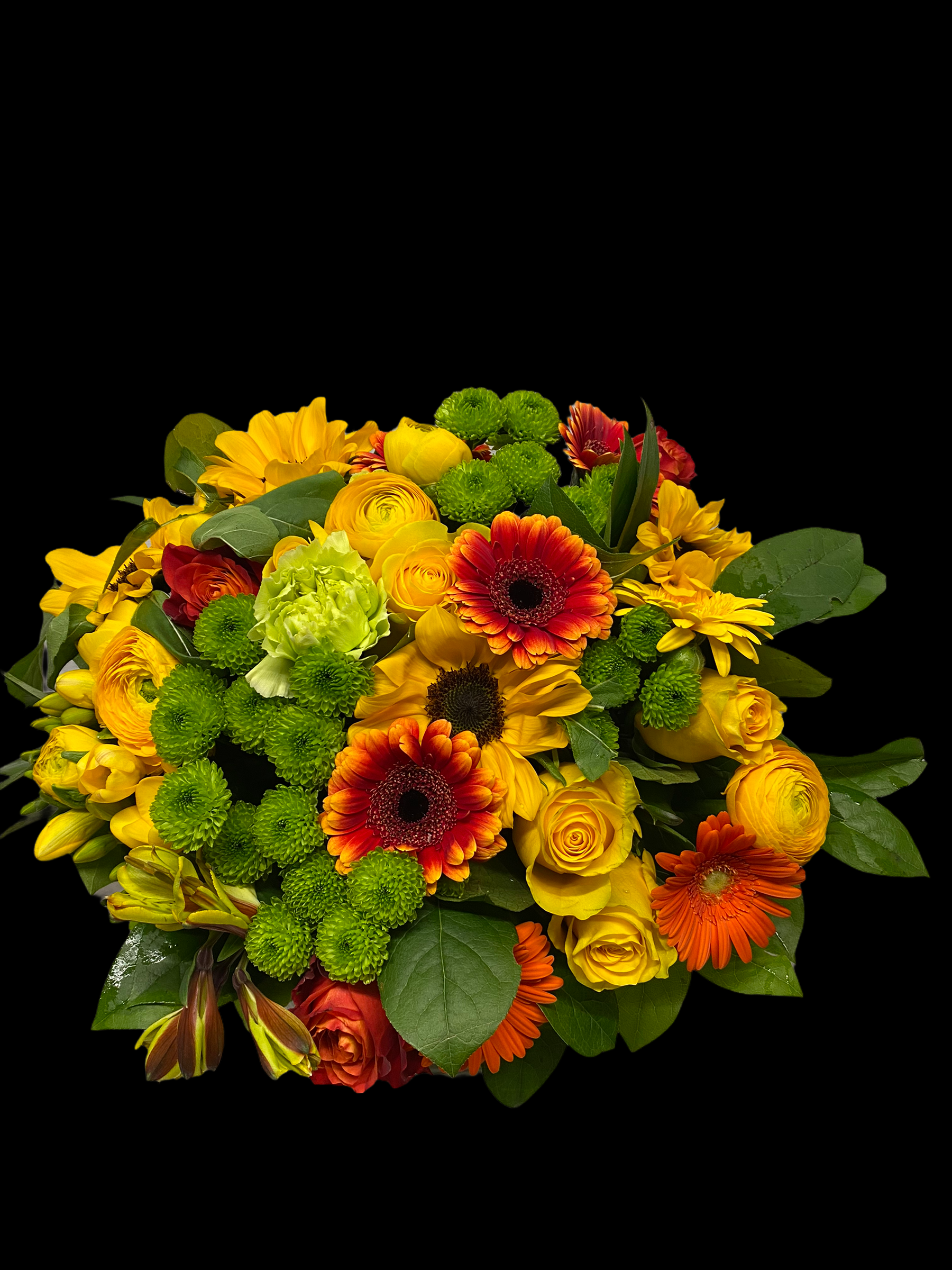 Bouquet fiori artificiali Sophia giallo